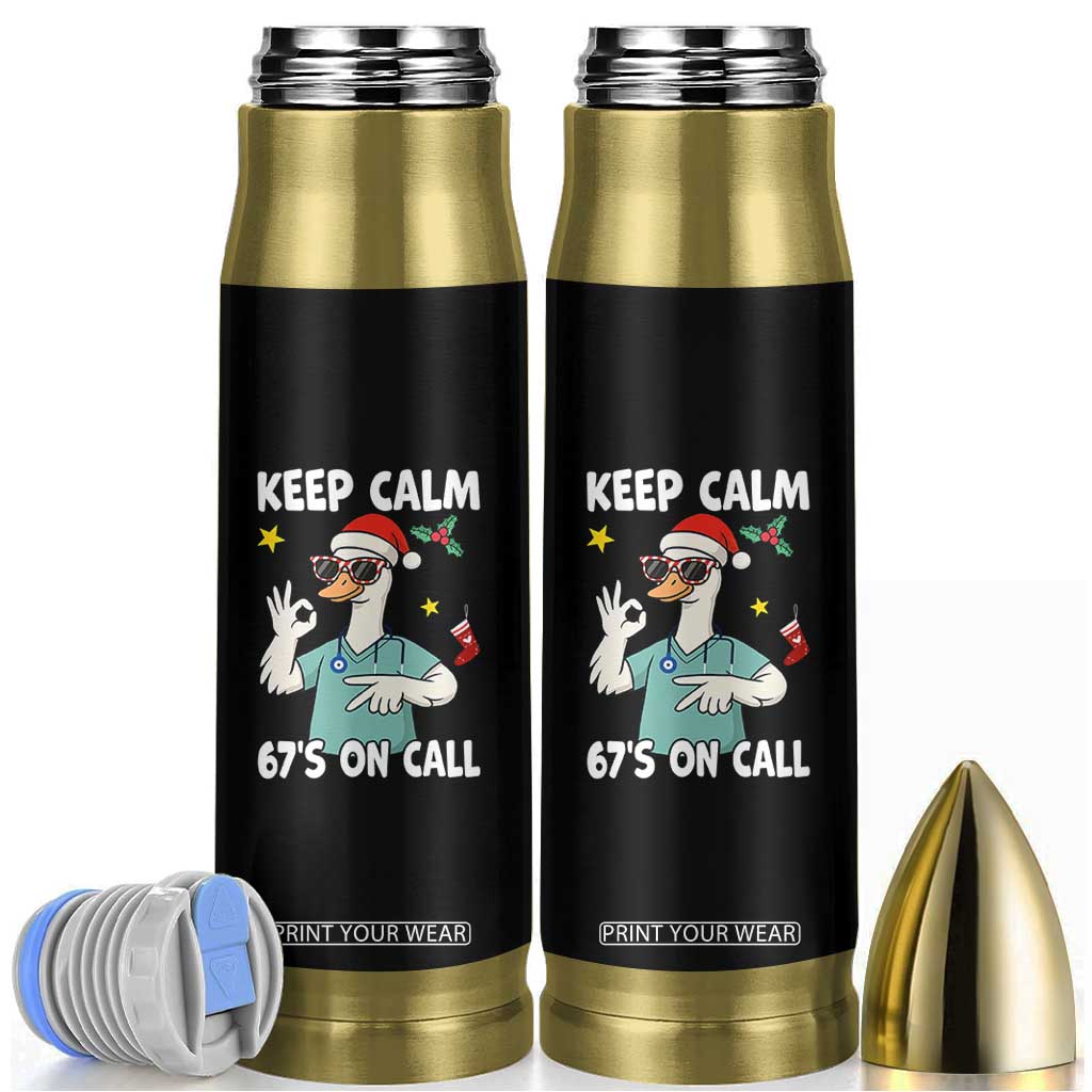 67 Six Seven Goose Nurse Christmas Meme Bullet Tumbler TS14 Black Print Your Wear