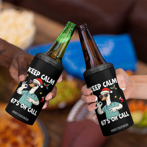 67 Six Seven Goose Nurse Christmas Meme 4 in 1 Can Cooler Tumbler TS14 Print Your Wear