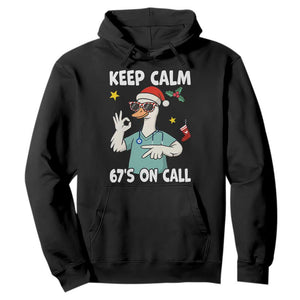 67 Six Seven Goose Nurse Christmas Meme Hoodie TS14 Black Print Your Wear
