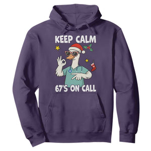 67 Six Seven Goose Nurse Christmas Meme Hoodie TS14 Purple Print Your Wear