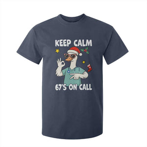 67 Six Seven Goose Nurse Christmas Meme T Shirt For Kid TS14 Navy Print Your Wear