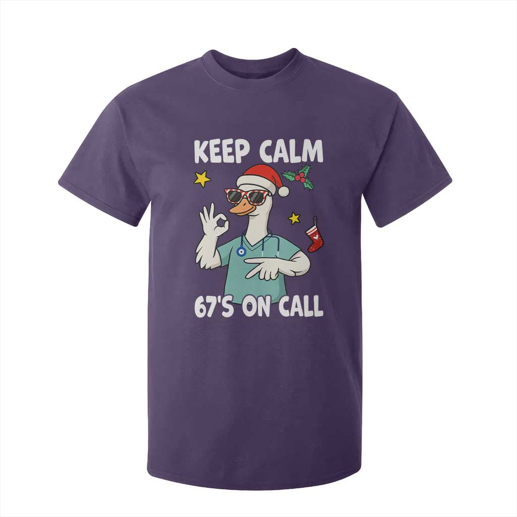 67 Six Seven Goose Nurse Christmas Meme T Shirt For Kid TS14 Purple Print Your Wear