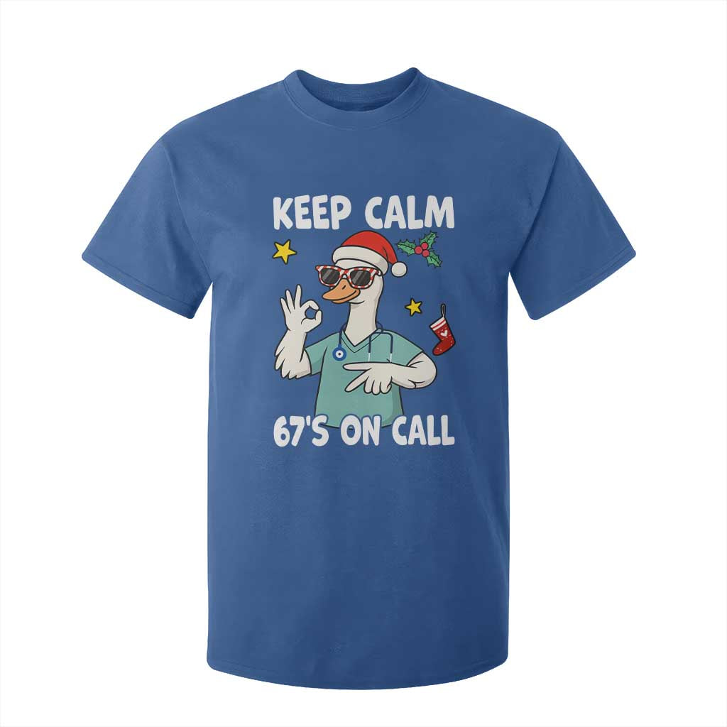 67 Six Seven Goose Nurse Christmas Meme T Shirt For Kid TS14 Royal Blue Print Your Wear