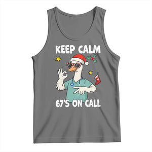 67 Six Seven Goose Nurse Christmas Meme Tank Top TS14 Black Heather Print Your Wear