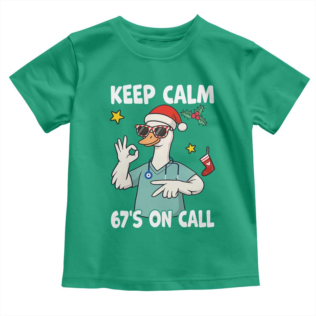 67 Six Seven Goose Nurse Christmas Meme Toddler T Shirt TS14 Irish Green Print Your Wear