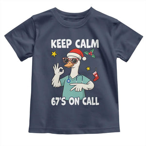 67 Six Seven Goose Nurse Christmas Meme Toddler T Shirt TS14 Navy Print Your Wear
