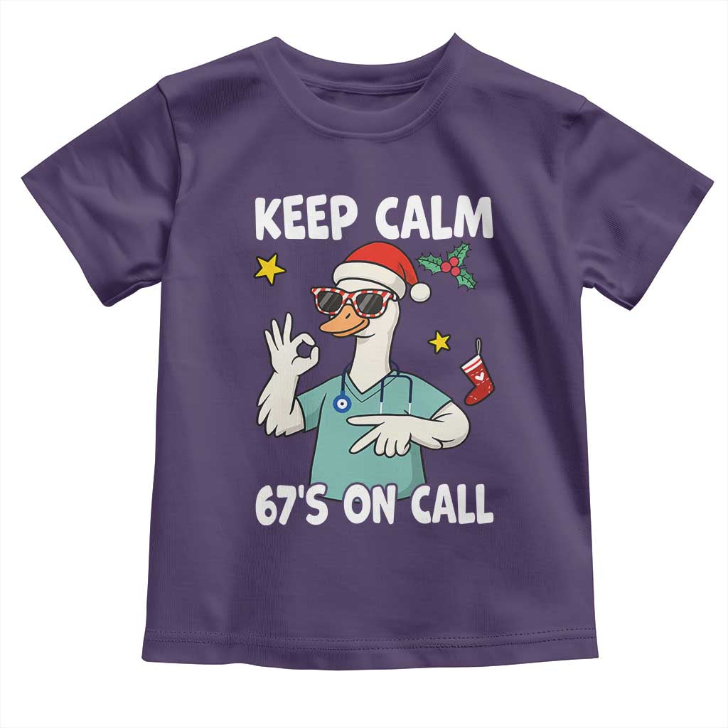67 Six Seven Goose Nurse Christmas Meme Toddler T Shirt TS14 Purple Print Your Wear