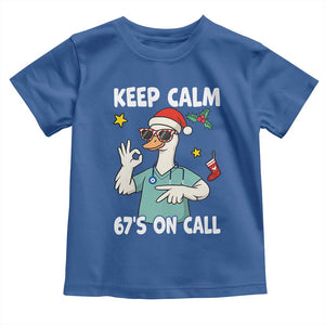 67 Six Seven Goose Nurse Christmas Meme Toddler T Shirt TS14 Royal Blue Print Your Wear