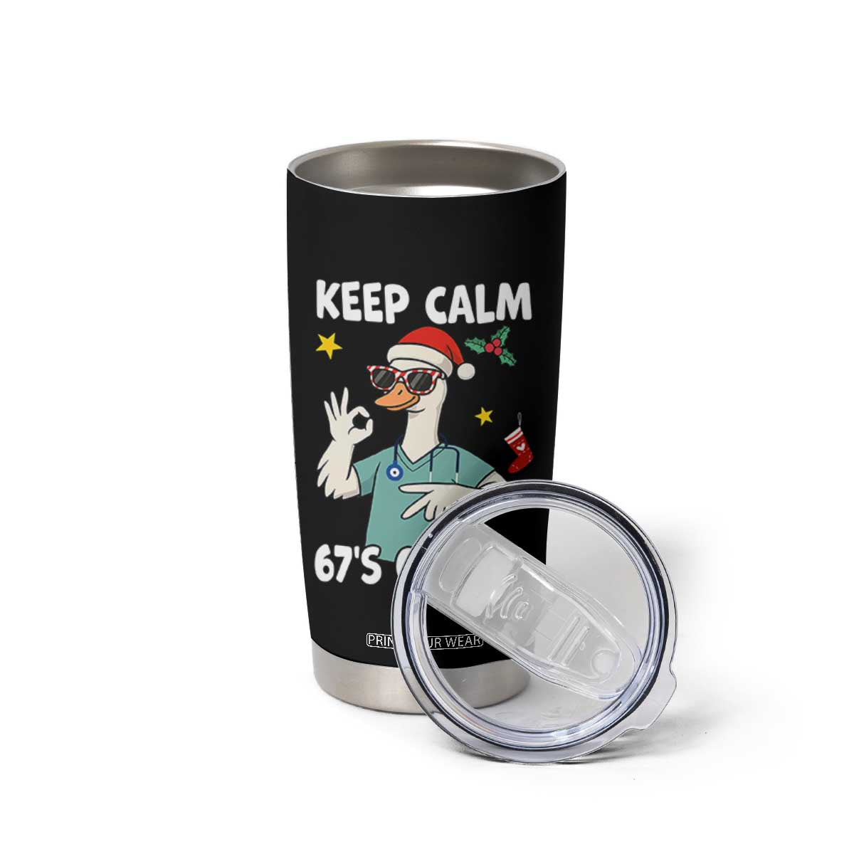67 Six Seven Goose Nurse Christmas Meme Tumbler Cup TS14 Print Your Wear