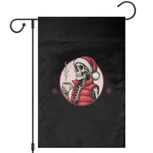 Funny Skeleton Christmas Garden Flag Ho Ho Hold Your Breath Radiolocy Dept TS14 Black Print Your Wear