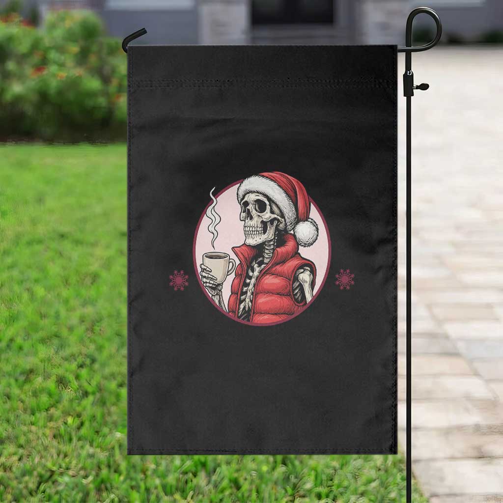 Funny Skeleton Christmas Garden Flag Ho Ho Hold Your Breath Radiolocy Dept TS14 Print Your Wear