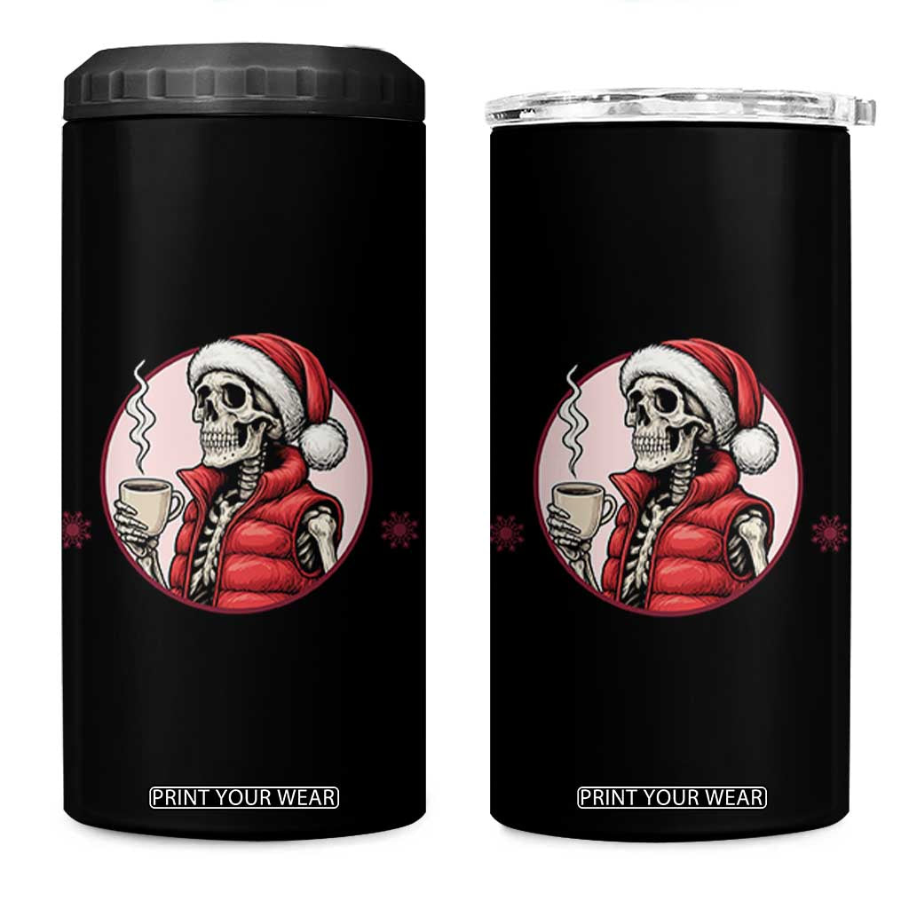 Funny Skeleton Christmas 4 in 1 Can Cooler Tumbler Ho Ho Hold Your Breath Radiolocy Dept TS14 One Size: 16 oz Black Print Your Wear