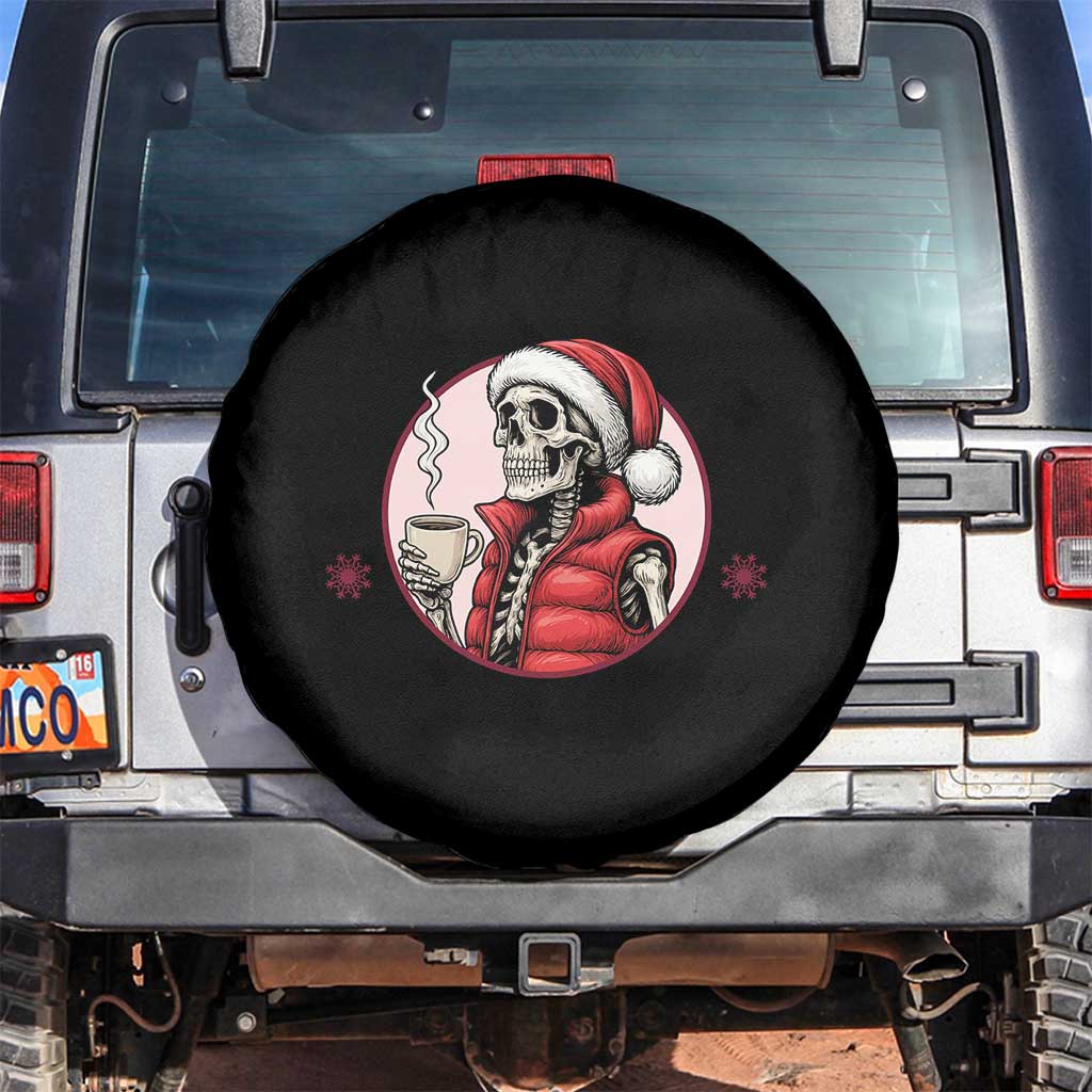 Funny Skeleton Christmas Spare Tire Cover Ho Ho Hold Your Breath Radiolocy Dept TS14 No hole Black Print Your Wear