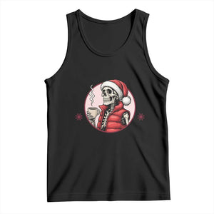 Funny Skeleton Christmas Tank Top Ho Ho Hold Your Breath Radiolocy Dept - Print Your Wear
