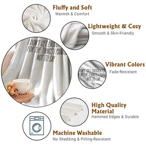 I Do Not Get Enough Credit For The Things I Manage Not To Say Throw Blanket Funny Sarcastic Adult Humor TS14 Print Your Wear