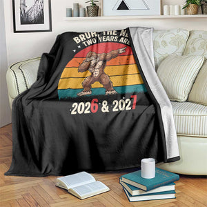 67 New Year Throw Blanket Funny Six Seven Bruh Bigfoot Meme TS14 Print Your Wear