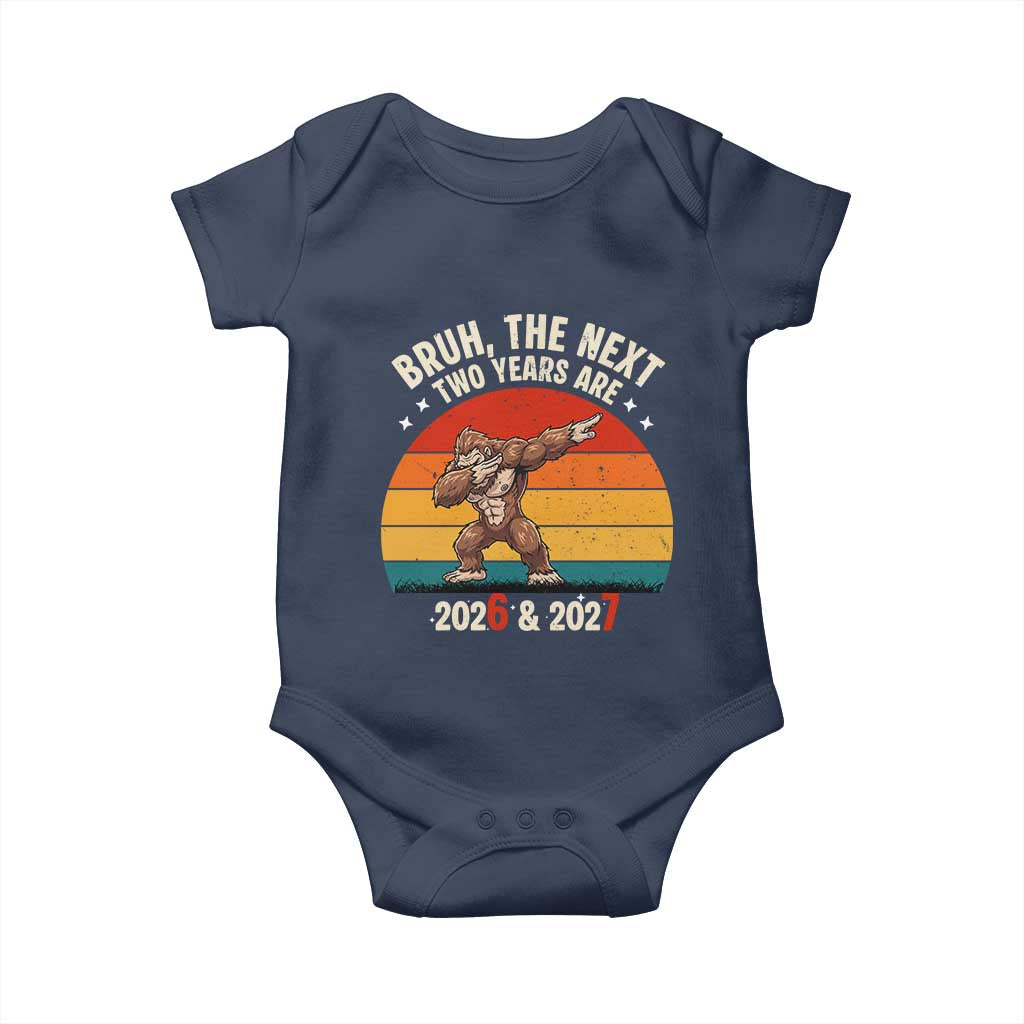 67 New Year Baby Onesie Funny Six Seven Bruh Bigfoot Meme TS14 Navy Print Your Wear