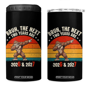 67 New Year 4 in 1 Can Cooler Tumbler Funny Six Seven Bruh Bigfoot Meme TS14 One Size: 16 oz Black Print Your Wear