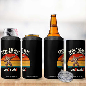 67 New Year 4 in 1 Can Cooler Tumbler Funny Six Seven Bruh Bigfoot Meme TS14 Print Your Wear
