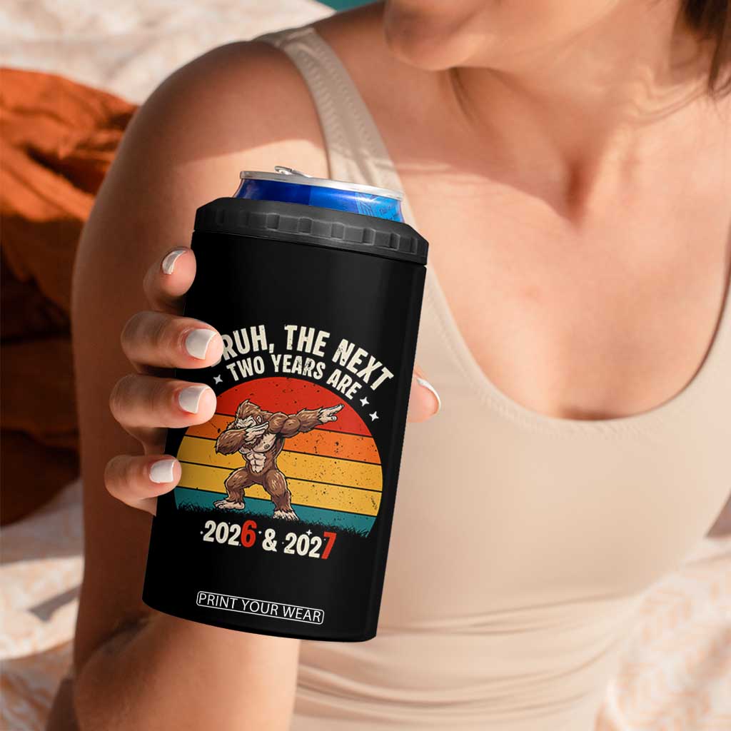67 New Year 4 in 1 Can Cooler Tumbler Funny Six Seven Bruh Bigfoot Meme TS14 Print Your Wear