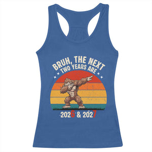 67 New Year Racerback Tank Top Funny Six Seven Bruh Bigfoot Meme TS14 Royal Blue Print Your Wear