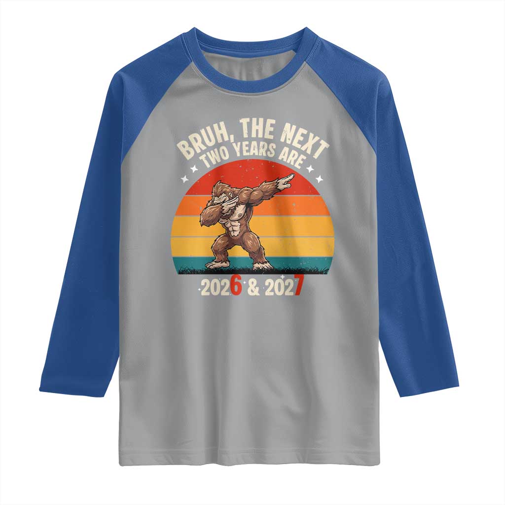 67 New Year Raglan Shirt Funny Six Seven Bruh Bigfoot Meme TS14 Sport Gray Royal Print Your Wear