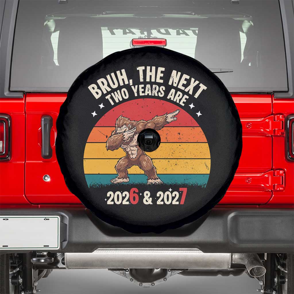 67 New Year Spare Tire Cover Funny Six Seven Bruh Bigfoot Meme TS14 Black Print Your Wear