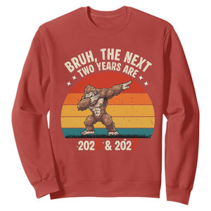 67 New Year Sweatshirt Funny Six Seven Bruh Bigfoot Meme TS14 Red Print Your Wear