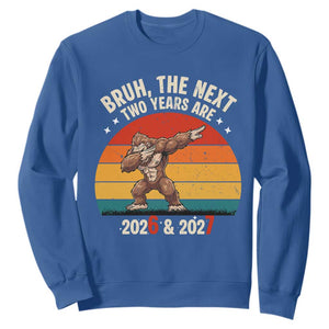 67 New Year Sweatshirt Funny Six Seven Bruh Bigfoot Meme TS14 Royal Blue Print Your Wear