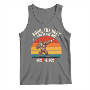 67 New Year Tank Top Funny Six Seven Bruh Bigfoot Meme TS14 Black Heather Print Your Wear