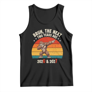 67 New Year Tank Top Funny Six Seven Bruh Bigfoot Meme TS14 Black Print Your Wear