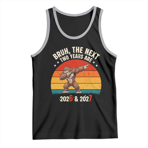 67 New Year Tank Top Funny Six Seven Bruh Bigfoot Meme TS14 Black Athletic Heather Print Your Wear