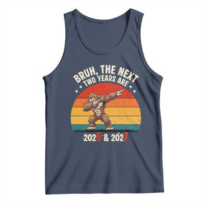 67 New Year Tank Top Funny Six Seven Bruh Bigfoot Meme TS14 Navy Print Your Wear