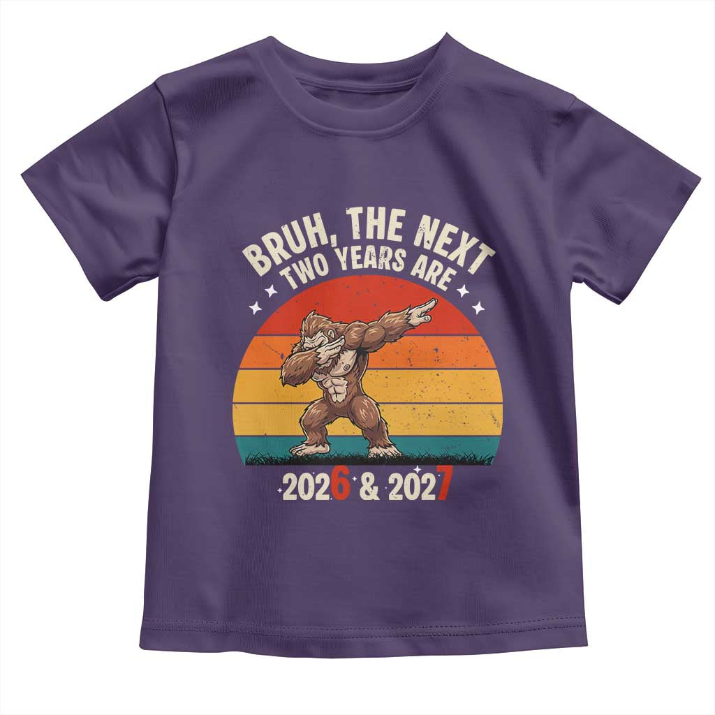 67 New Year Toddler T Shirt Funny Six Seven Bruh Bigfoot Meme TS14 Purple Print Your Wear