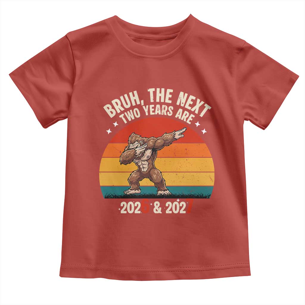 67 New Year Toddler T Shirt Funny Six Seven Bruh Bigfoot Meme TS14 Red Print Your Wear