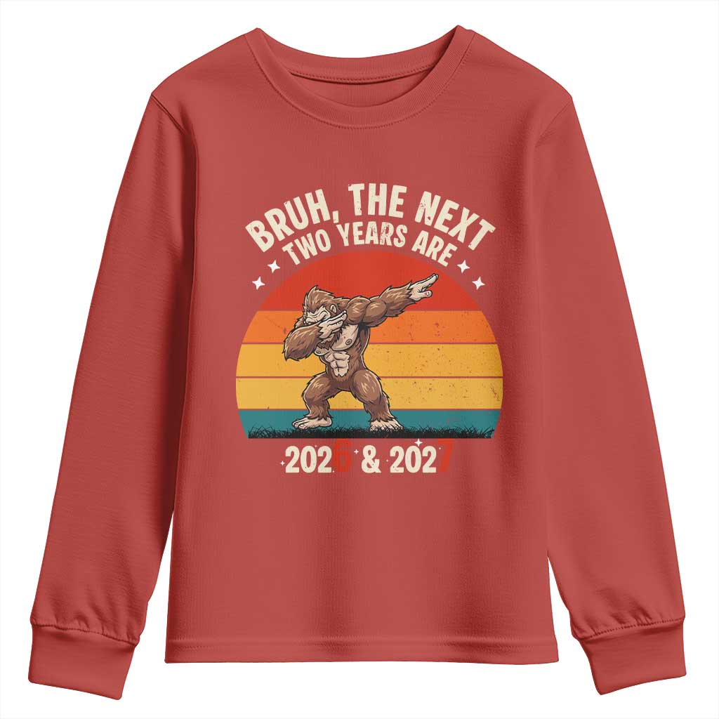 67 New Year Youth Sweatshirt Funny Six Seven Bruh Bigfoot Meme TS14 Red Print Your Wear