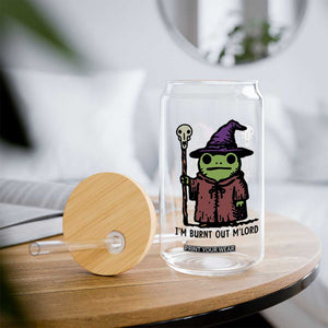 I Am Burnt Out M'lord Glass Can Funny Wizard Frog Meme TS14 Print Your Wear