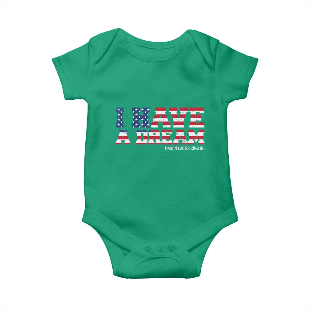 Martin Luther King Jr Baby Onesie Black History African American TS14 Irish Green Print Your Wear