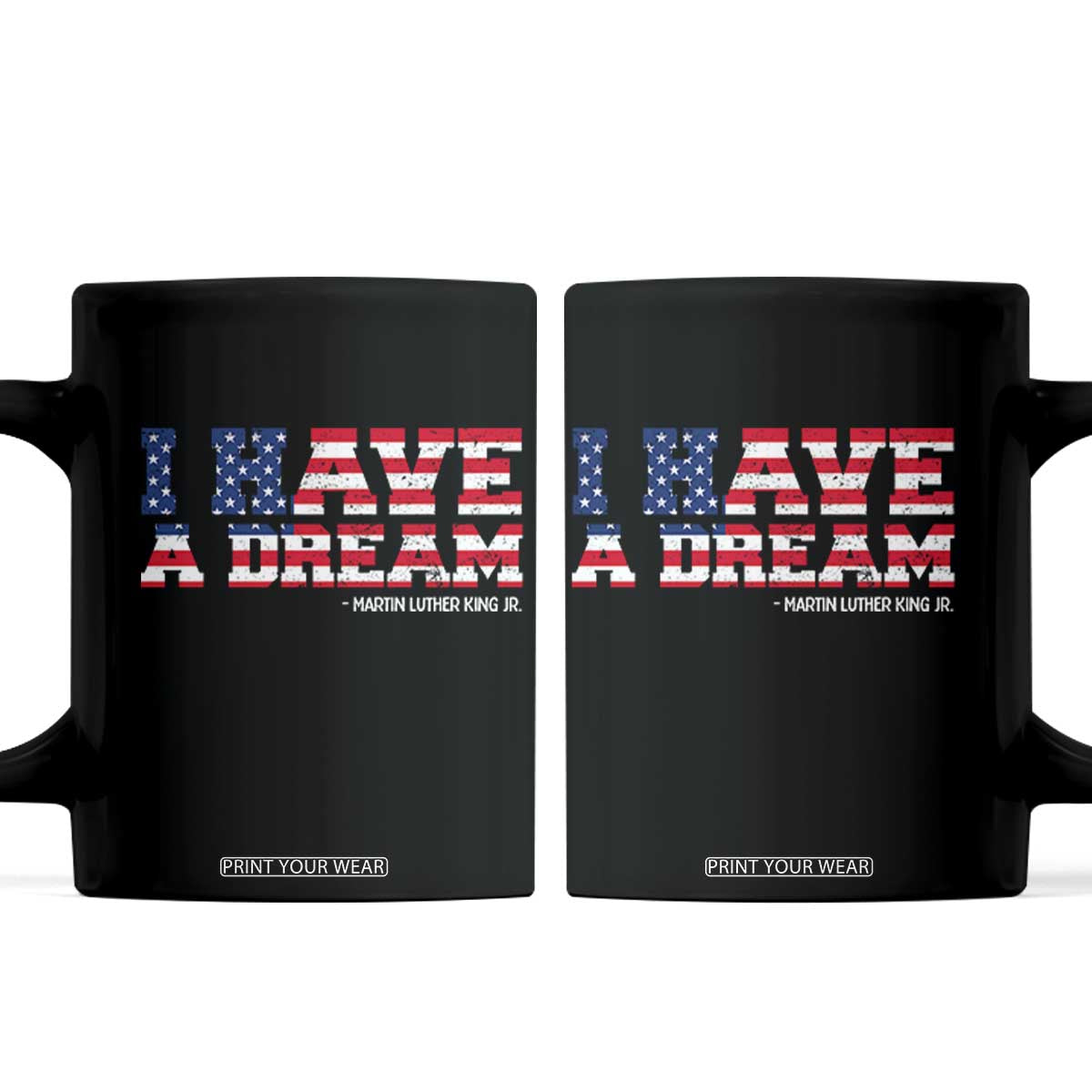 Martin Luther King Jr Coffee Mug Black History African American TS14 Black Print Your Wear