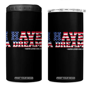 Martin Luther King Jr 4 in 1 Can Cooler Tumbler Black History African American TS14 One Size: 16 oz Black Print Your Wear