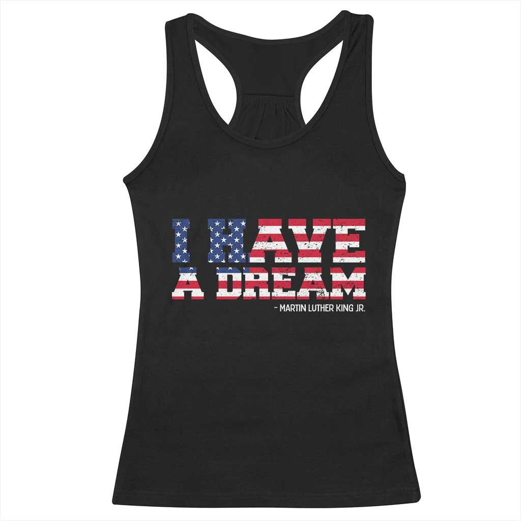Martin Luther King Jr Racerback Tank Top Black History African American TS14 Black Print Your Wear