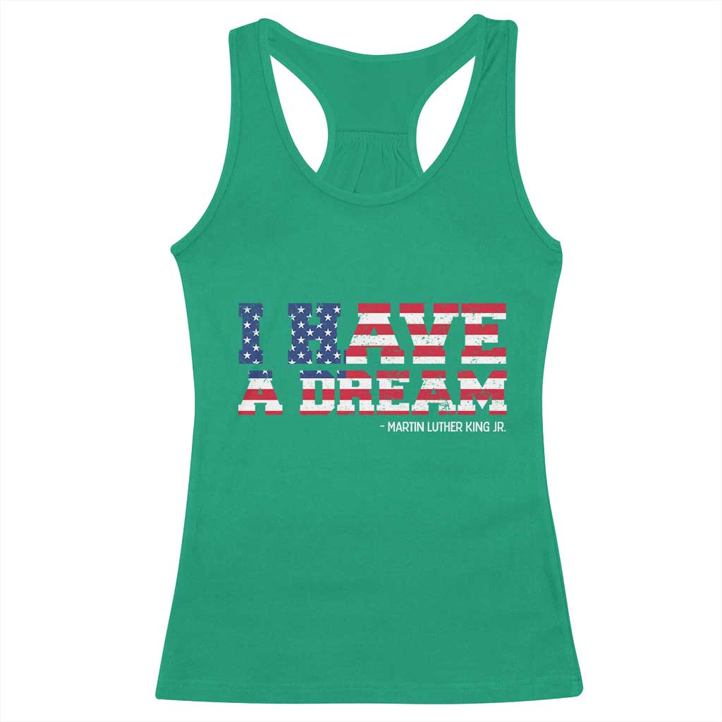 Martin Luther King Jr Racerback Tank Top Black History African American TS14 Irish Green Print Your Wear