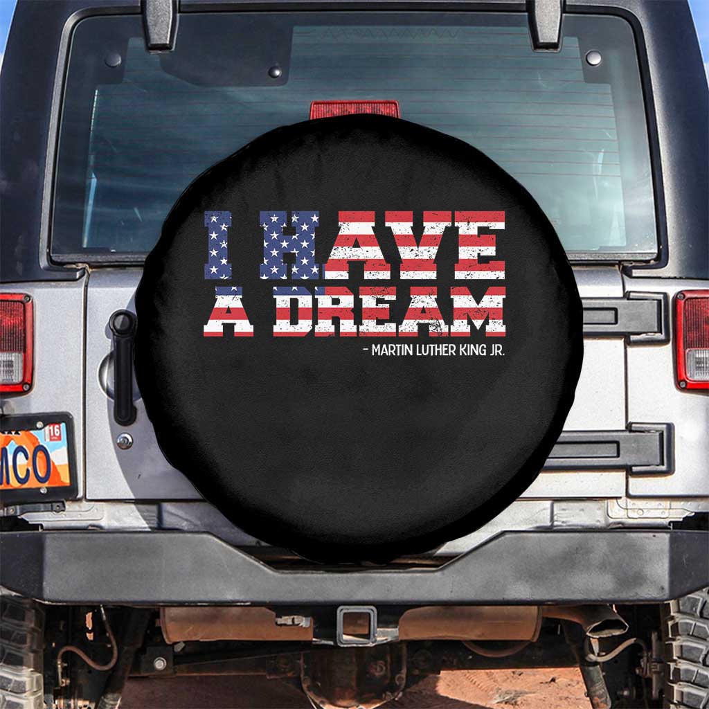 Martin Luther King Jr Spare Tire Cover Black History African American TS14 No hole Black Print Your Wear