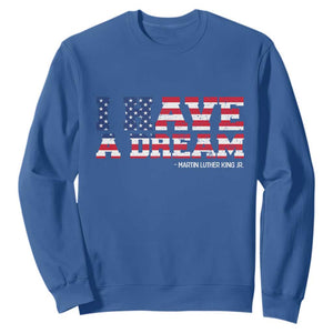 Martin Luther King Jr Sweatshirt Black History African American TS14 Royal Blue Print Your Wear