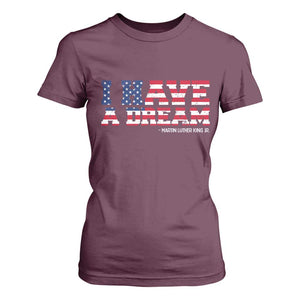 Martin Luther King Jr T Shirt For Women Black History African American TS14 Maroon Print Your Wear