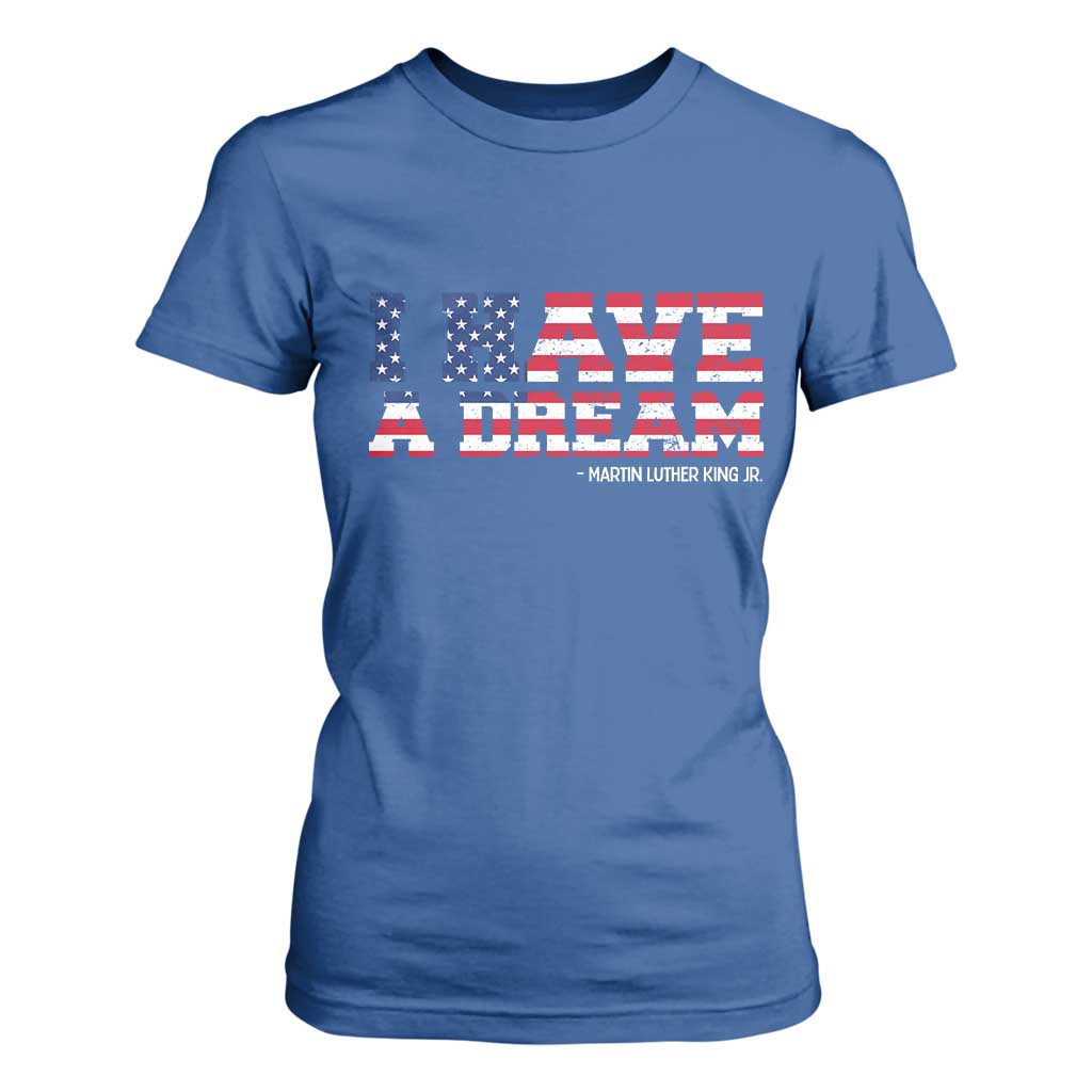 Martin Luther King Jr T Shirt For Women Black History African American TS14 Royal Blue Print Your Wear