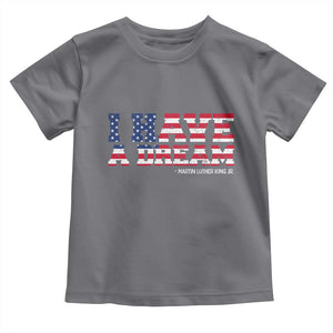 Martin Luther King Jr Toddler T Shirt Black History African American TS14 Charcoal Print Your Wear
