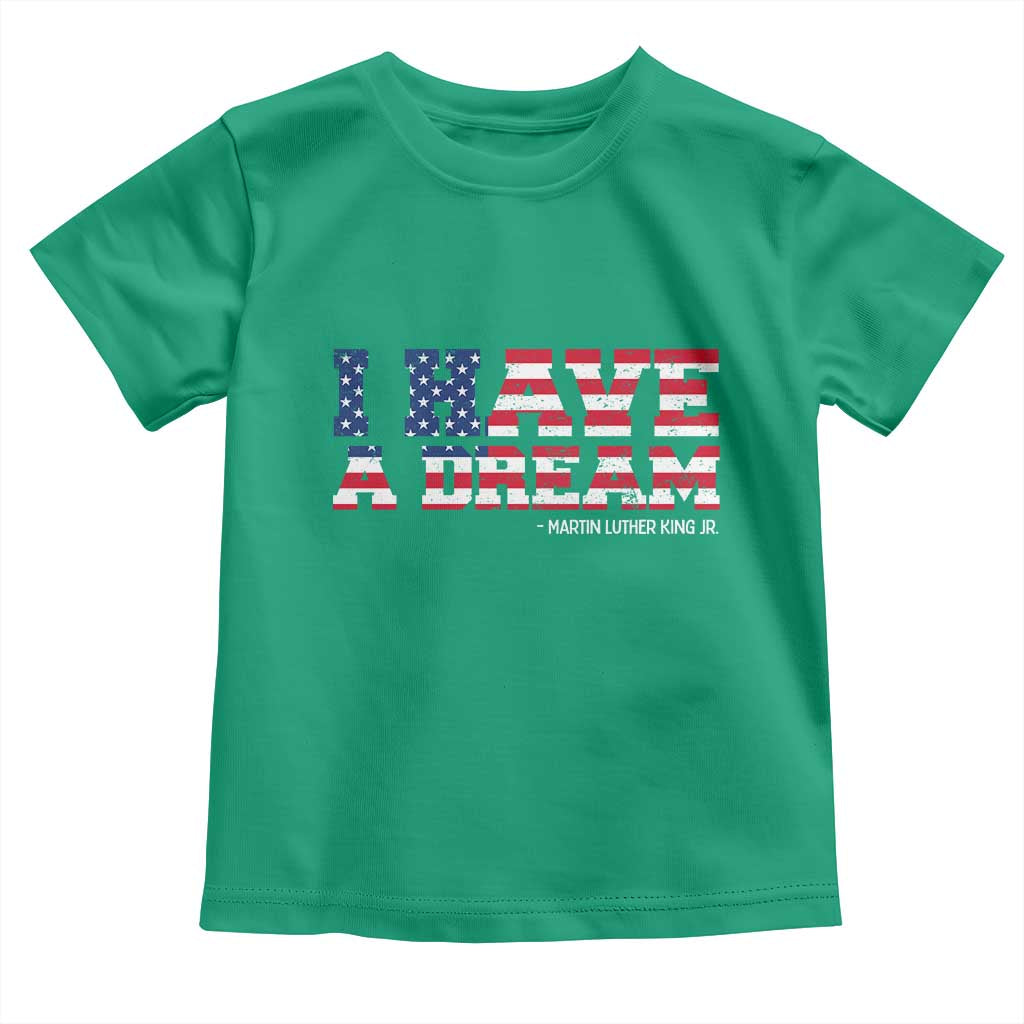 Martin Luther King Jr Toddler T Shirt Black History African American TS14 Irish Green Print Your Wear