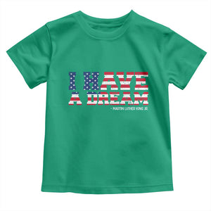 Martin Luther King Jr Toddler T Shirt Black History African American TS14 Irish Green Print Your Wear