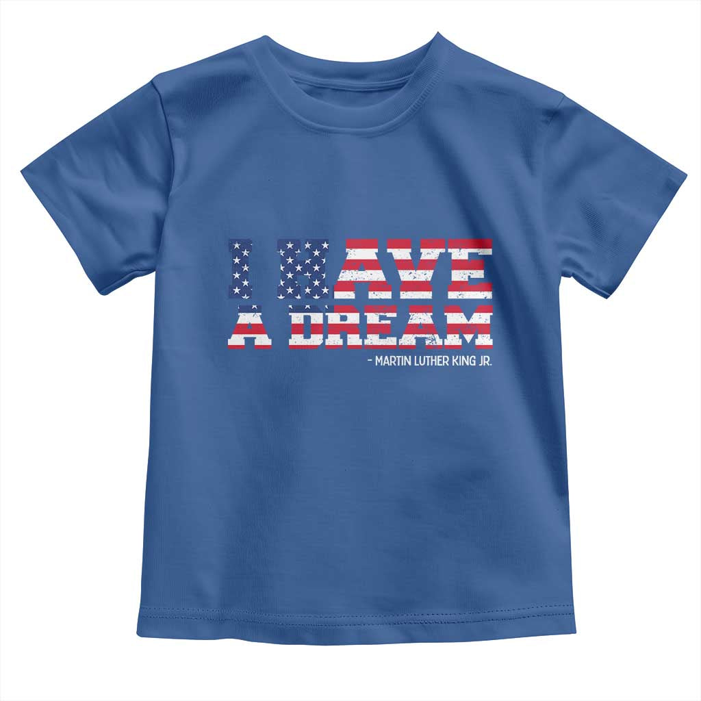 Martin Luther King Jr Toddler T Shirt Black History African American TS14 Royal Blue Print Your Wear